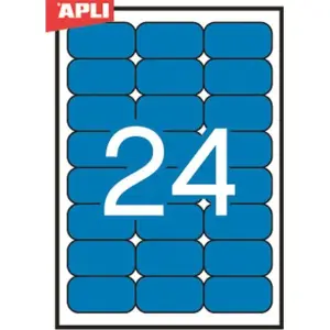 Etykiety APLI kolor 70x37 (24) op.20 nieb AP1592-617871
