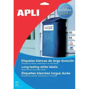 Etykiety APLI PCV białe 210x297 (1) AP1228 op.20-617947
