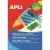Etykiety APLI kolor 70x37 (24) op.20 żółte AP1591-617860