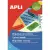 Etykiety APLI kolor 210x297 (1) op.20 czerw AP1601-617881