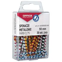 Spinacz OFFICE PRODUCTS 50mm zebra op.30-619826