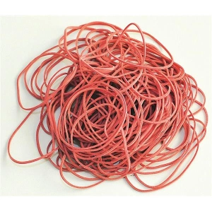 Gumki recepturki Q-CONNECT 100g średnica 50mm czerwone-619874