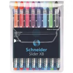 Zestaw długopisów SCHNEIDER Slider Basic XB Colours 8 szt. miks kolorów-623346