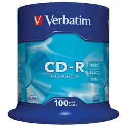 Płyta CD-R VERBATIM 700MB  cake op. 100szt.  -624466