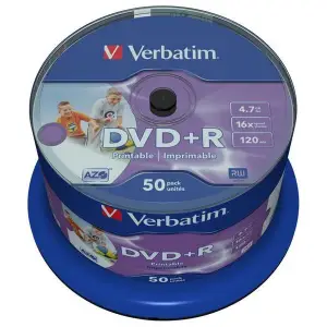 Płyta DVD R VERBATIM AZO cake op. 50szt. do nadruku-624446