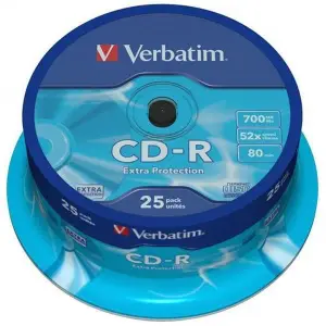 Płyta CD-R VERBATIM 700MB  cake op. 25szt.  -624459
