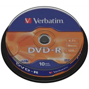 Płyta DVD-R VERBATIM AZO cake op. 10szt. -624479
