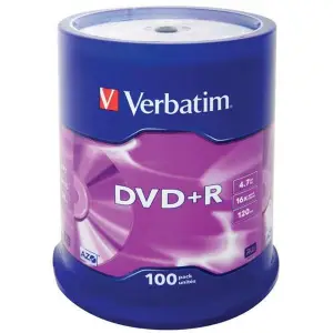 Płyta DVD R VERBATIM AZO cake op. 100szt. -624496