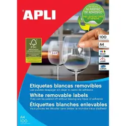 Etykiety APLI usuwalne, 64,6x33,8mm, prostokątne, białe-625103