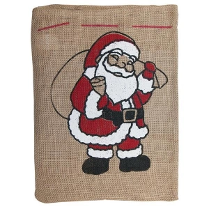 Worek na prezenty FOLIA PAPER z mikołajem 25x35cm naturalny-625793