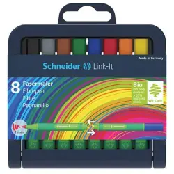 Flamaster SCHNEIDER Link-It 1,0mm stojak - podstawka 8szt. mix kolorów-626480