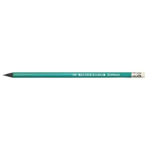 Ołówek DONAU HB syntetyczny z gumką lakier zielony-626871