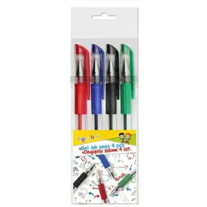 Długopis żelowy GIMBOO Classic 0,5mm 4 szt. zawieszka mix kolorów-626970