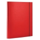 Teczka z gumką OFFICE PRODUCTS  A4/30 3-skrz. czerwona-628036