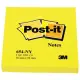 Karteczki POST-IT (654NY), 76x76mm, 1x100 kart., jaskrawy żółty-628099