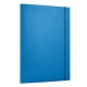 Teczka z gumką OFFICE PRODUCTS  A4/15 3-skrz. niebieska-628110