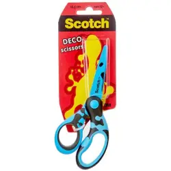Nożyczki dla dzieci Scotch DECO 13cm ergonomiczne blister mix kolorów-629187