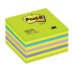 Karteczki POST-IT 2028-NB 76x76mm 1x450 kart. cukierkowa niebiesko-zielona-629269