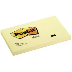 Karteczki POST-IT (655), 127x76mm, 1x100 kart., żółty-629274