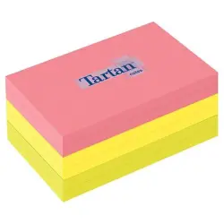 Karteczki TARTAN (12776-N), 127x76mm, 6x100 kart., mix kolorów-629997
