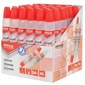 Klej w płynie OFFICE PRODUCTS dwustronny 43ml transparentny-629233
