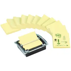 Podajnik do bloczków POST-IT Z-Notes (C2014Y12-1), 76x76mm, 12x100 kart., żółte   podajnik GRATIS-630144