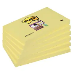 Karteczki POST-IT Super Sticky 655-S 127x76mm 1x90 kart. żółty-630362