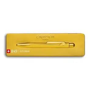 Długopis CARAN D'ACHE 849 Goldbar M w pudełku złoty-630533