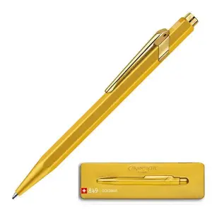 Długopis CARAN D'ACHE 849 Goldbar M w pudełku złoty-630535