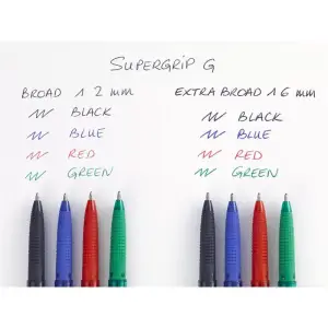 Długopis PILOT SUPER GRIP G ze skuwką XB czarny-631112