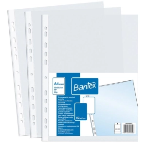 Koszulki BANTEX A4 MAXI 90mic op.50 groszkowe 400124957-631198