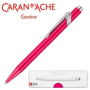 Długopis CARAN D'ACHE 849 Pop Line Fluo M w pudełku fioletowy-634629