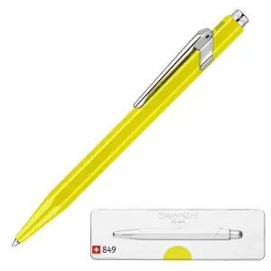 Długopis CARAN D'ACHE 849 Pop Line Fluo M w pudełku żółty-634643