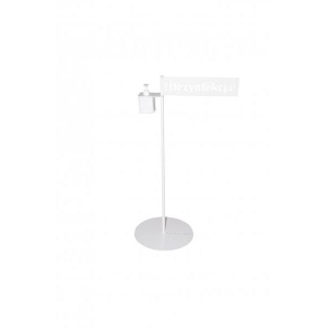 Stojak do dezynfekcji OFFICE PRODUCTS z dozownikiem biały-641802