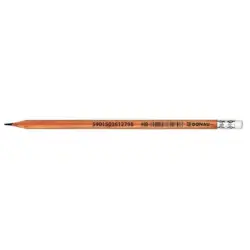 Ołówek drewniany DONAU z gumką HB naturalny-662019
