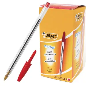 Długopis BIC (OPAK.50szt.) Cristal - czerwony-670773