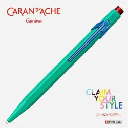 Długopis CARAN D'ACHE 849 Claim Your Style Ed2 Veronese Green M w pudełku zielony