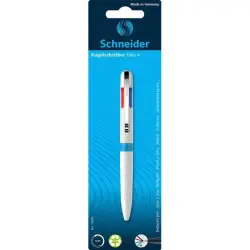 Długopis SCHNEIDER TAKE 4 M 4 kolory wkładu blister mix kolorów