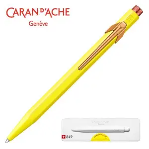 Długopis CARAN D'ACHE 849 Claim Your Style Ed2 Canary Yellow M w pudełku żółty-678629