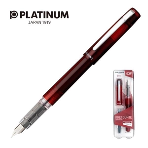 Pióro wieczne PLATINUM Prefounte Crimson Red F bordowe-678646