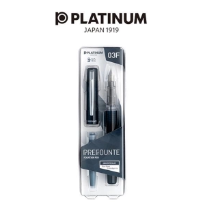 Pióro wieczne PLATINUM Prefounte Graphite Blue F granatowe-678663