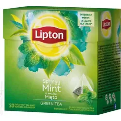 Herbata eksp. LIPTON piramidka Green Tea Mint-679678