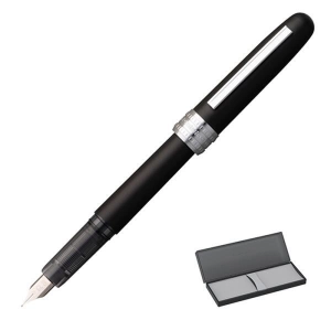 Pióro wieczne Platinum Plaisir Black Mist F czarne matowe-679013