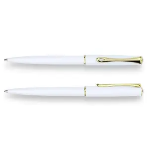 Długopis DIPLOMAT Traveller biały/złoty-679080