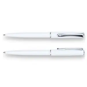 Długopis DIPLOMAT Traveller biały/chromowany-679084