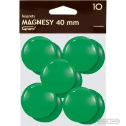 Magnesy GRAND 40mm - zielone op.10 130-1703-680091