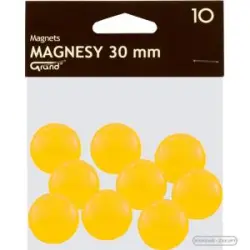 Magnesy GRAND 30mm - żółte op.10 130-1698-680105