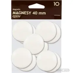 Magnesy GRAND 40mm - białe op.10 130-1699-680137