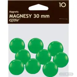 Magnesy GRAND 30mm - zielone op.10 130-1697-680203