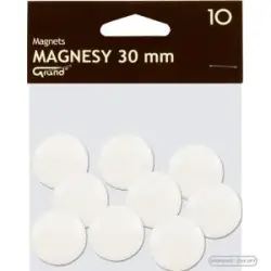 Magnesy GRAND 30mm - biała op.10 130-1693-680258
